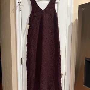 Free People Textured Burgundy Maxi Dress